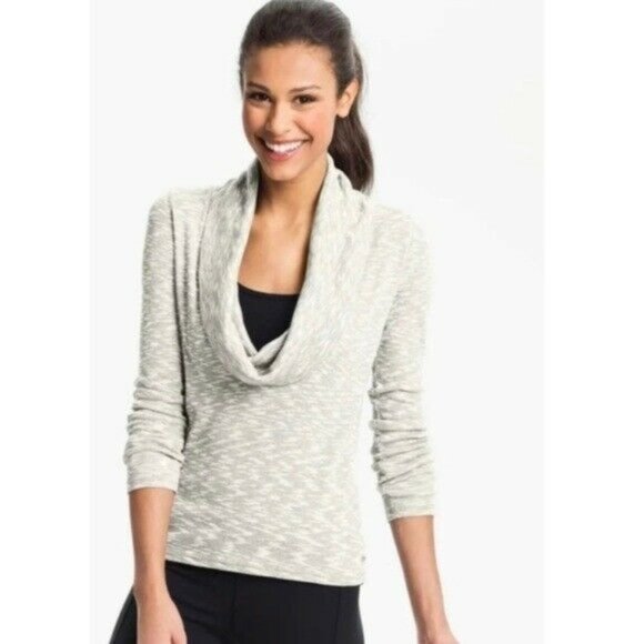 ALO Yoga Sweaters - ALO Yoga Cowl Neck Lightweight Sweater Tan White Size XL